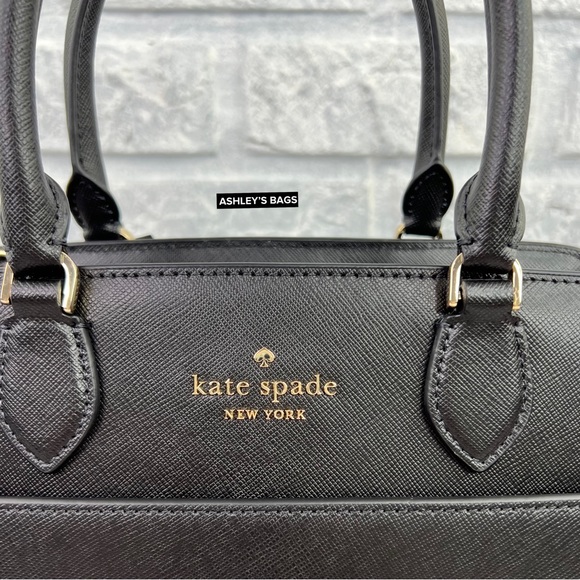 Kate Spade Madison Medium Satchel Crossbody In Black - Picture 2 of 11